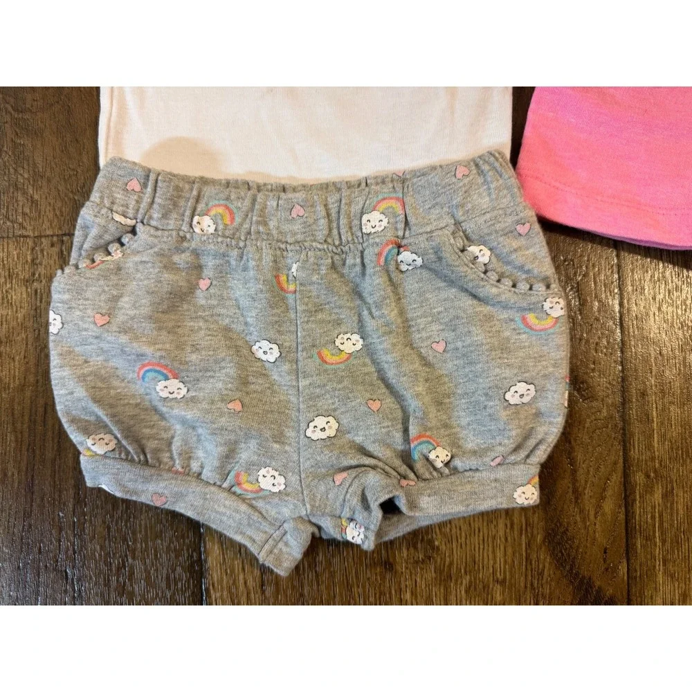 Carter's Baby Girl 6 Months Clothes Outfits Shorts Shirts Tees Summer Sunshine